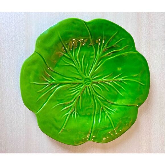 Vintage Home Essentials Ceramic Cabbage Leaf Dinner Plate 10.5~Discontinued - Picture 2 of 6